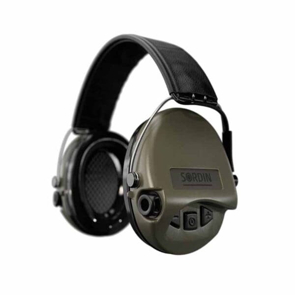 Sordin Supreme TM MIL AUX SFA Electronic Hearing Protection, Headband, Slim
