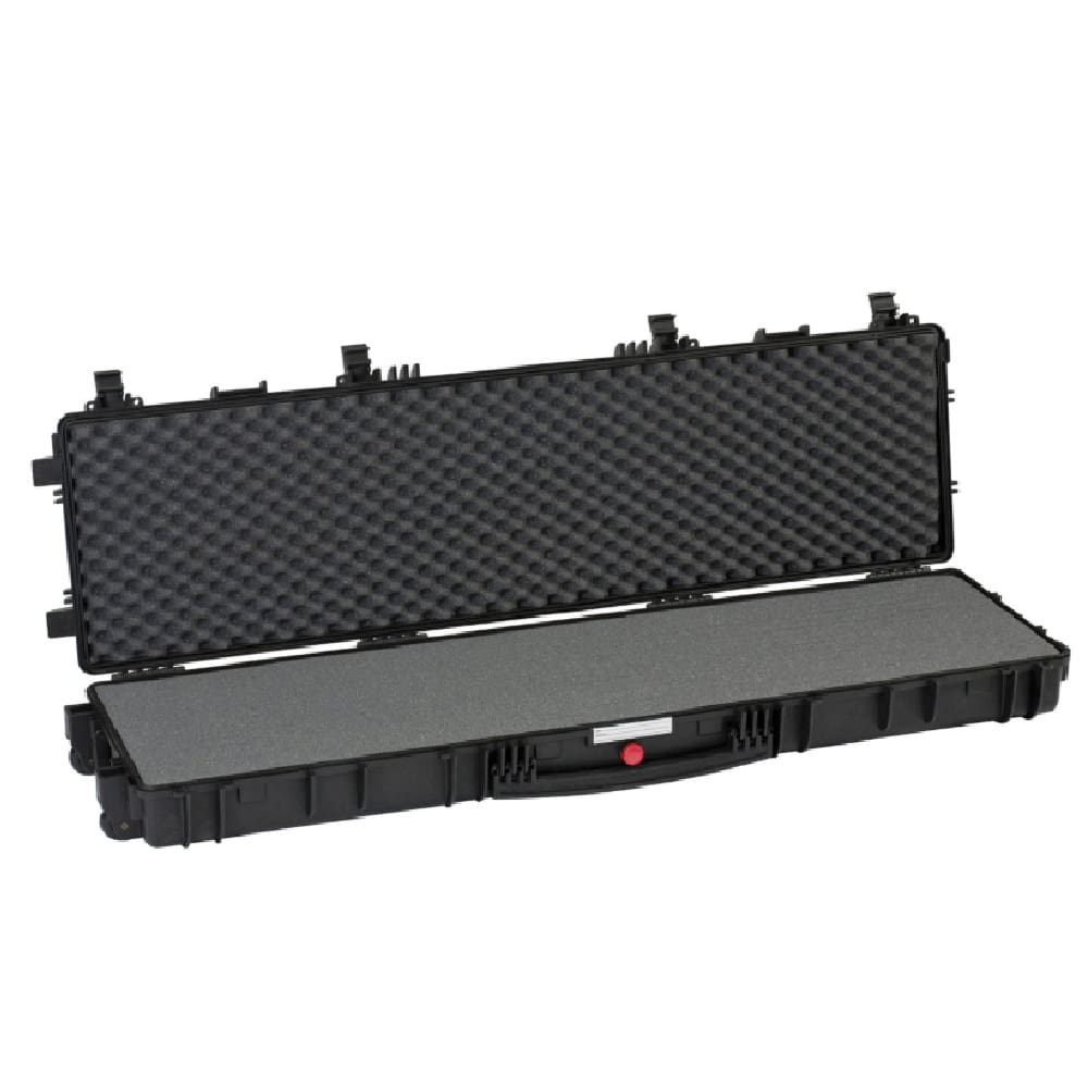 RED EXPLORER HARD CASE 53in - PRE-CUBED FOAM Open | Norma USA RED EXPLORER HARD CASE 53in - PRE-CUBED FOAM Open